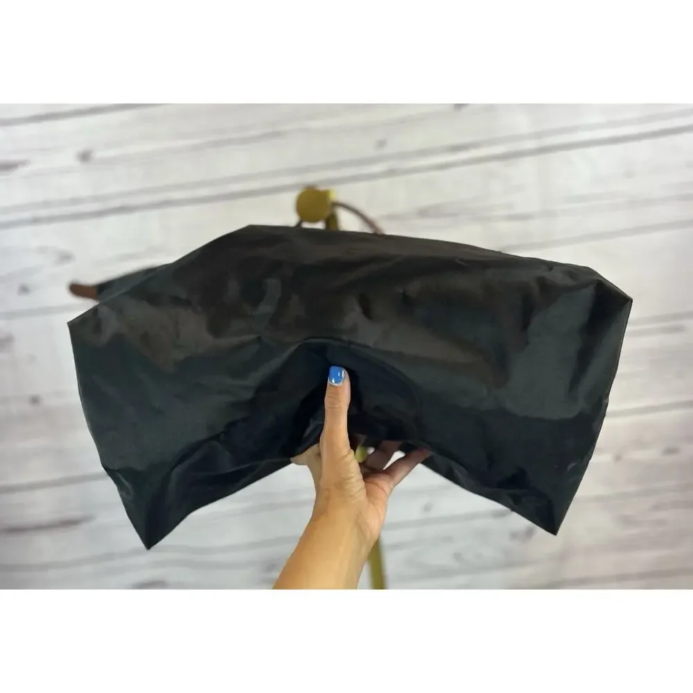 Longchamp Le Pliage Original XL Travel Bag Black Nylon Leather Handles